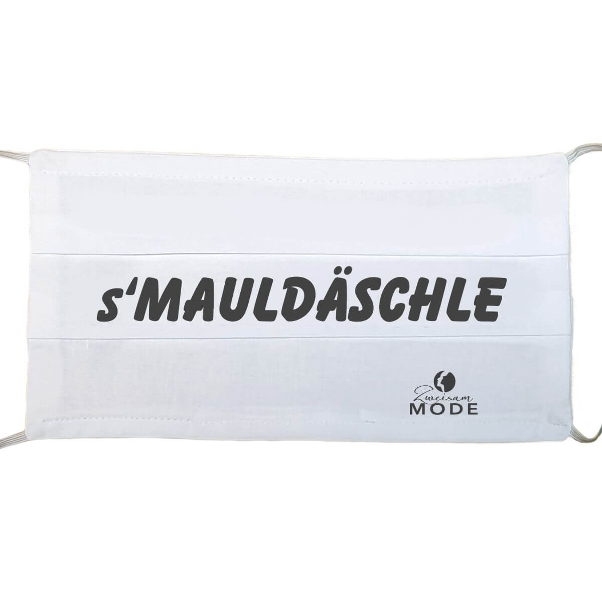 Gesichtsmaske wiederverwendbar lustig mit Humor / Sprüche mit "s' Mauldäschle" aus Schonach im Schwarzwald