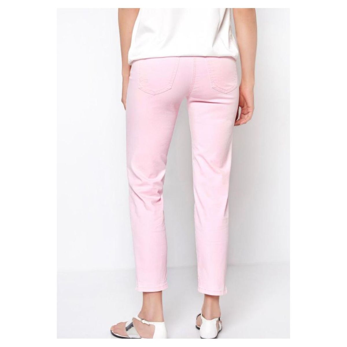 7/8 Damen Hose Perfect Shape von Toni mit Zip Art.21-33_1107-8_81 in Farbe Rose von hinten