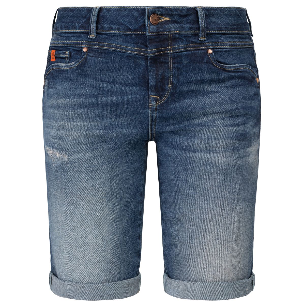 Damen Bermuda Short PAM von MOD, Miracle of Denim Form SP20-2032 in Atlas Blue von vorne
