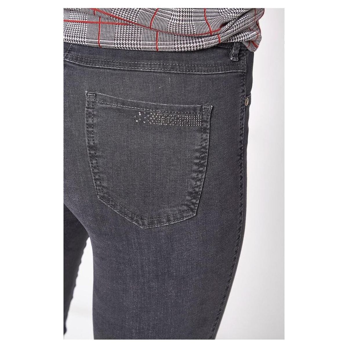 Damen Jeans be loved von TONI in dunkelgrau Detail Po