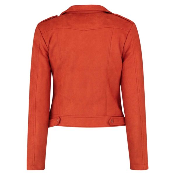 Damen Jacke Blouson im Bikerstyle von Hailys Modell Vera Art. NX-1906038 Farbe burnt orange online kaufen bei Zweisam Mode Schonach Rückenansicht
