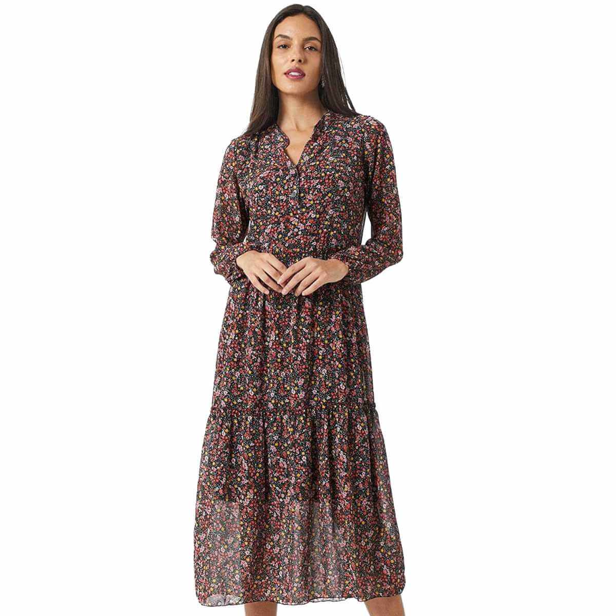 Damen Kleid "Fee" von Hailys Maxikleid knöchellang mit Blumenprint online kaufen, oder bei Zweisam Mode in Schonach ganz groß