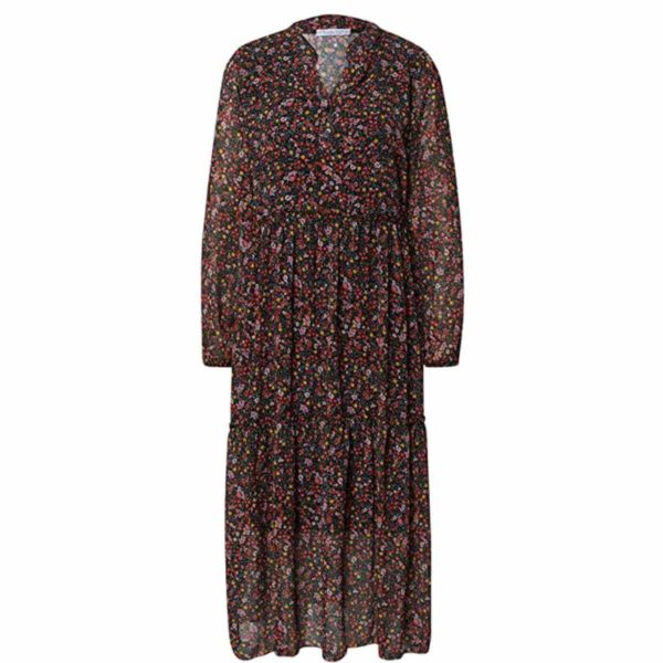 Damen Kleid "Fee" von Hailys Maxikleid knöchellang mit Blumenprint online kaufen, oder bei Zweisam Mode in Schonach Front