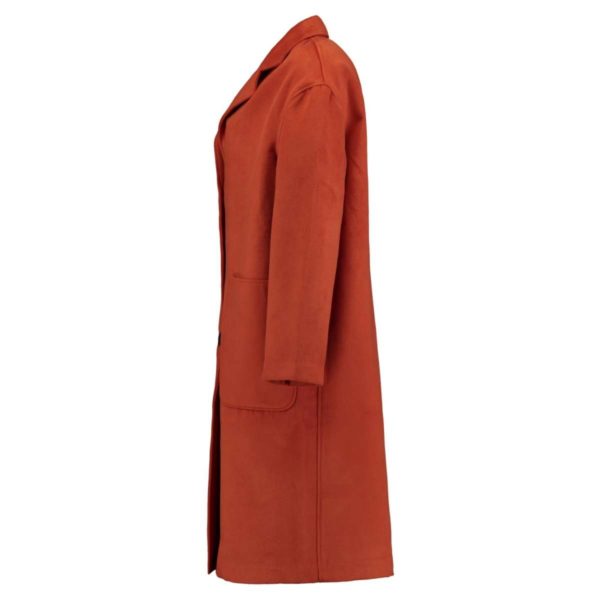 Damen Mantel von Hailys Modell Denise Art. DUH-1911072 Farbe burnt orange online kaufen bei Zweisam Mode Schonach im Schwarzwald Seitenansicht