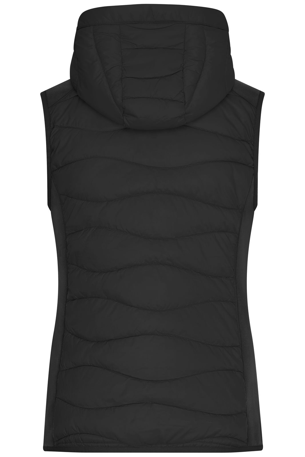 Weste Damen Schwarz – Ladies' Hybrid Vest, Detailansicht