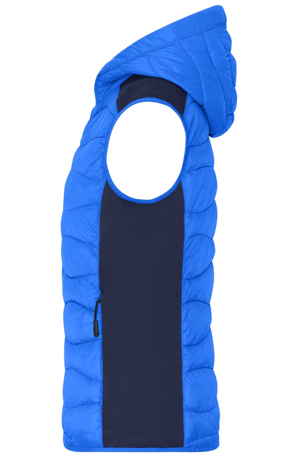 Weste Damen Blau – Ladies' Hybrid Vest, Detailansicht