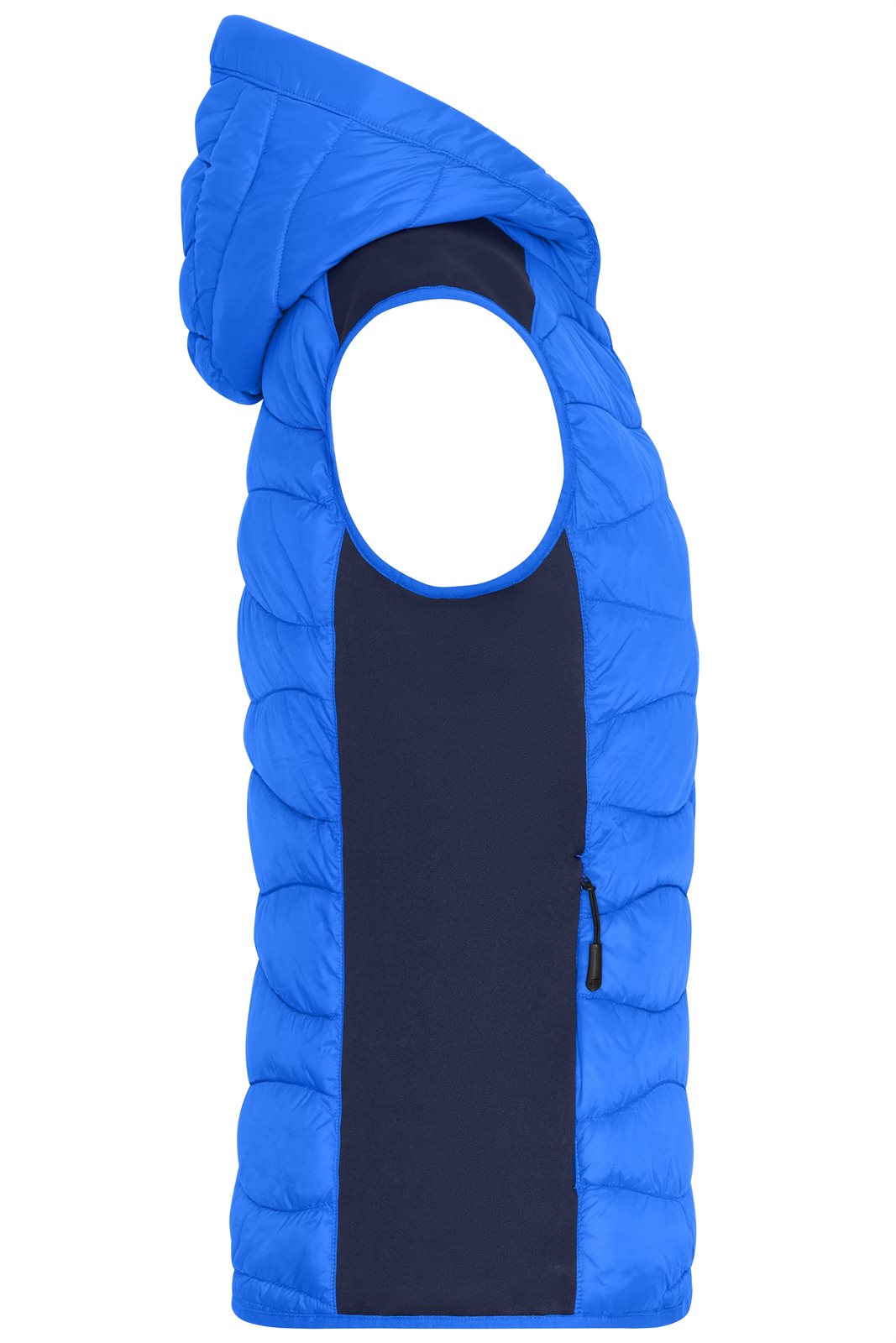 Weste Damen Blau – Ladies' Hybrid Vest, Detailansicht