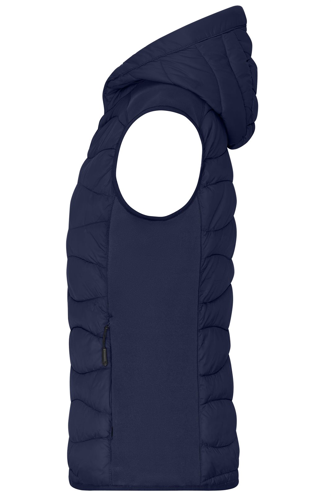 Weste Damen Blau – Ladies' Hybrid Vest, Detailansicht