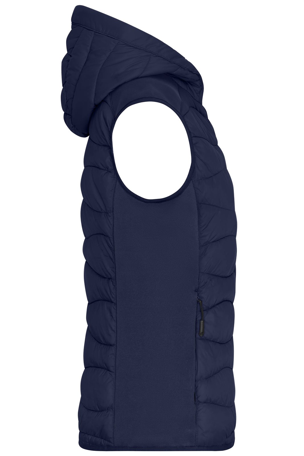 Weste Damen Blau – Ladies' Hybrid Vest, Detailansicht