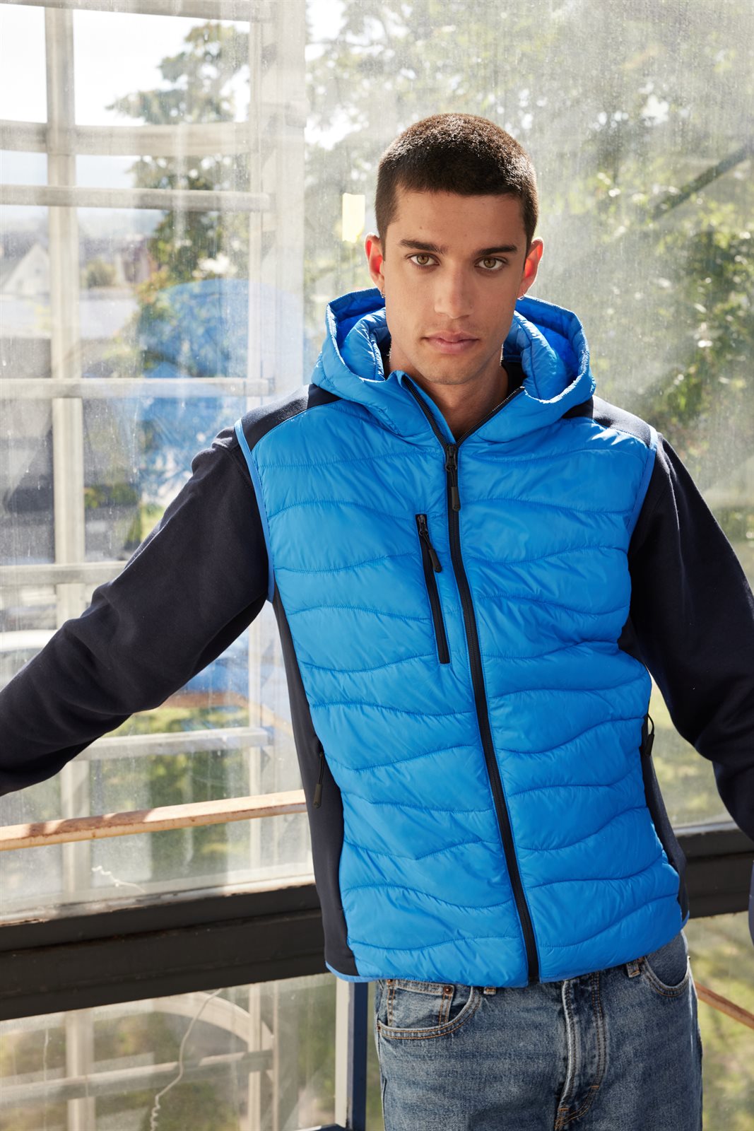 Weste Herren – Men's Hybrid Vest, Detailansicht