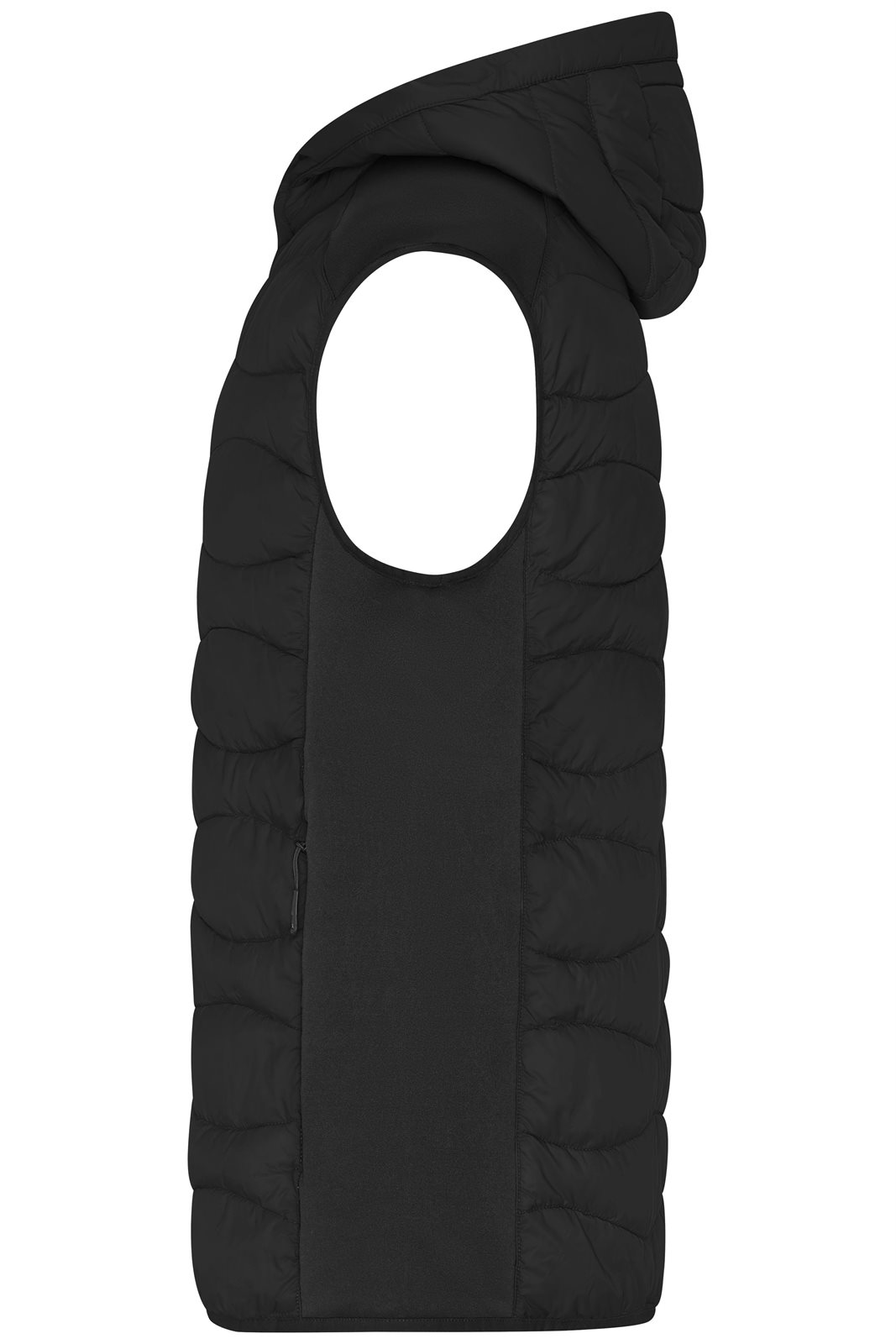 Weste Herren Schwarz – Men's Hybrid Vest, Detailansicht