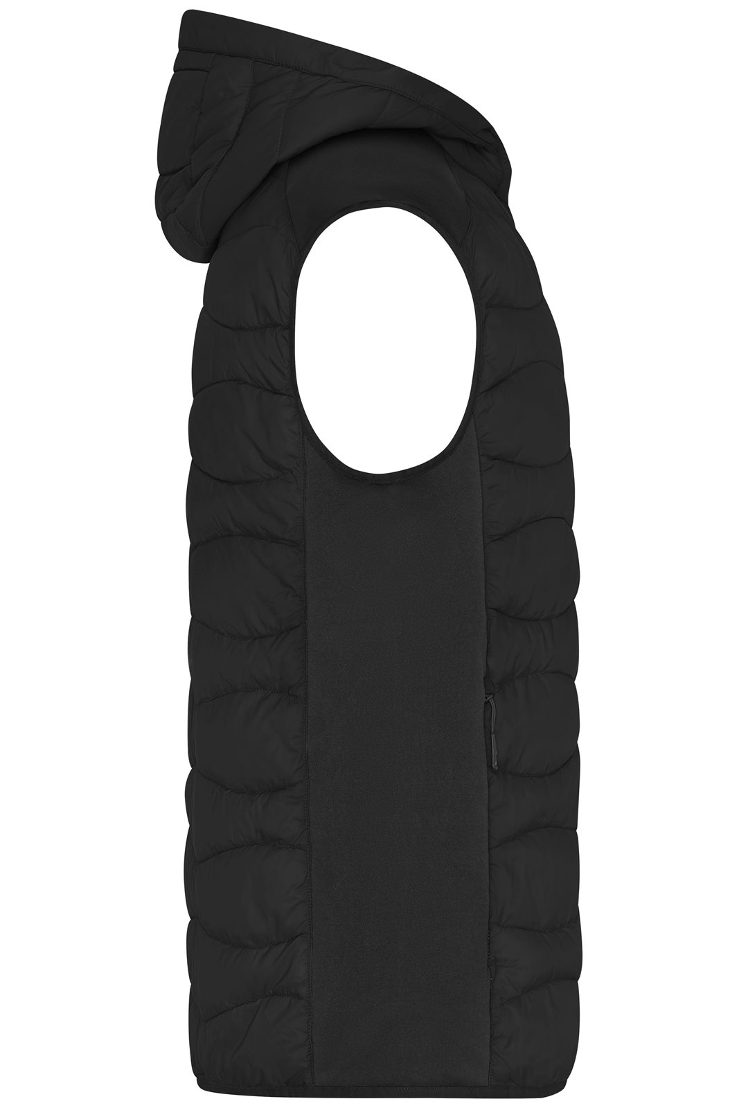 Weste Herren Schwarz – Men's Hybrid Vest, Detailansicht
