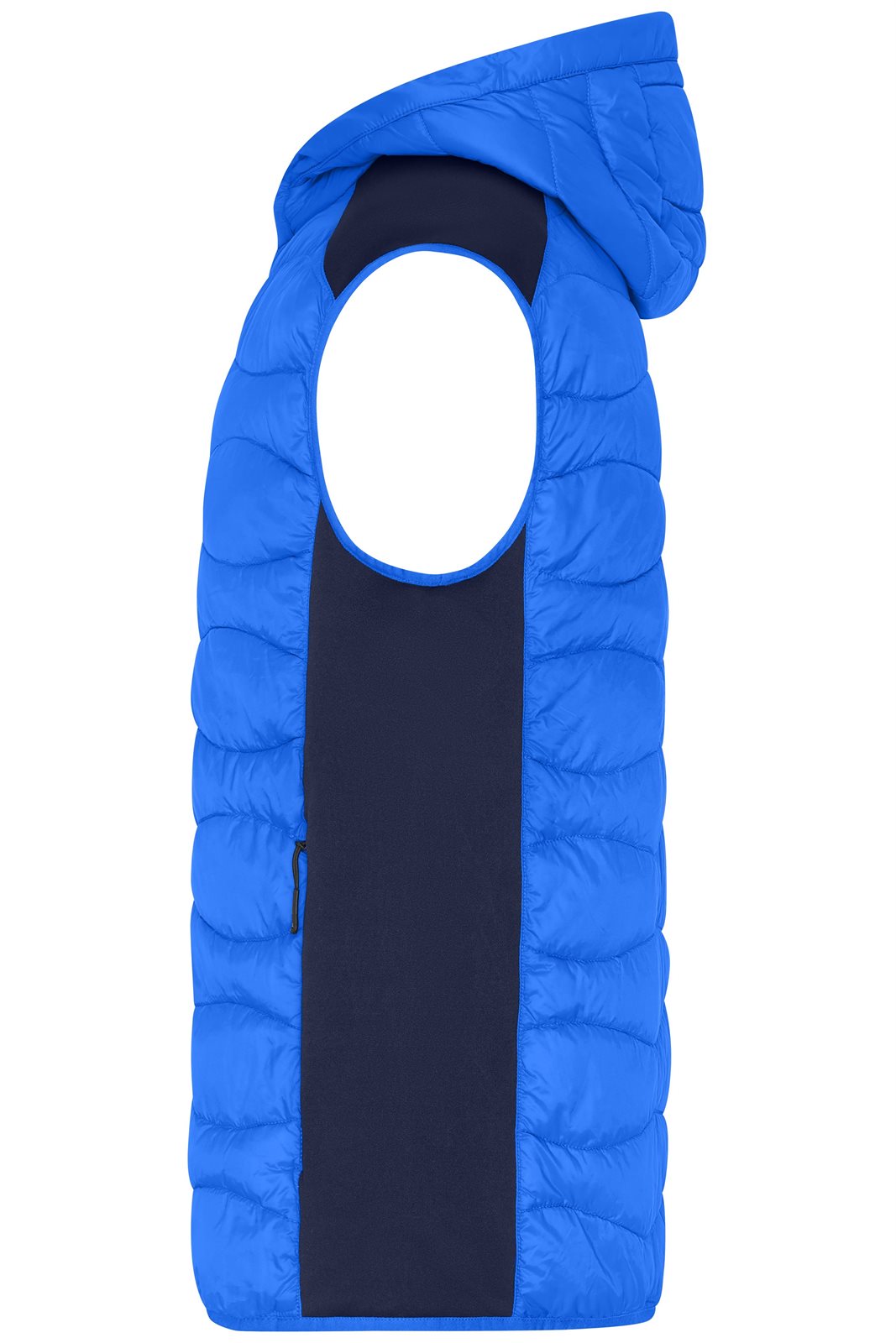 Weste Herren Blau – Men's Hybrid Vest, Detailansicht