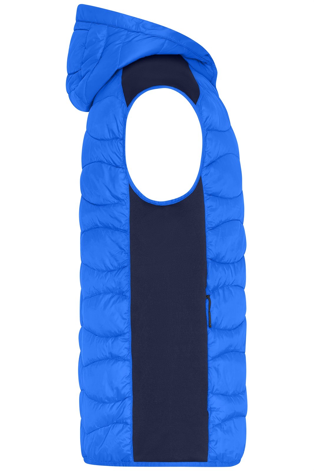 Weste Herren Blau – Men's Hybrid Vest, Detailansicht