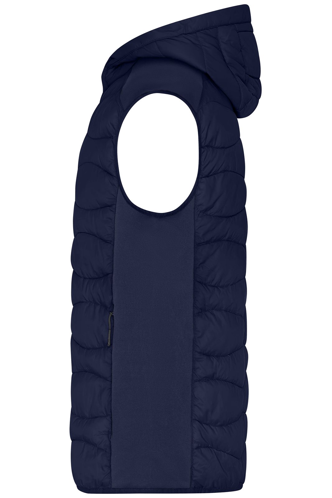 Weste Herren Blau – Men's Hybrid Vest, Detailansicht