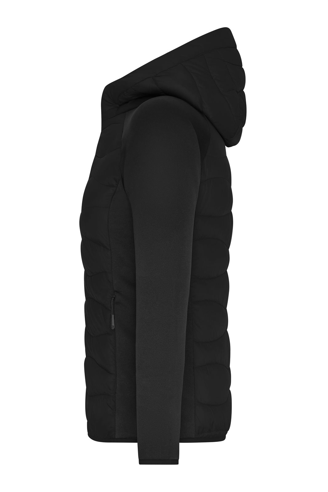 Jacke Damen Schwarz – Ladies' Hybrid Jacket, Detailansicht