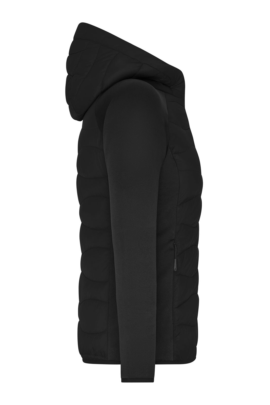 Jacke Damen Schwarz – Ladies' Hybrid Jacket, Detailansicht