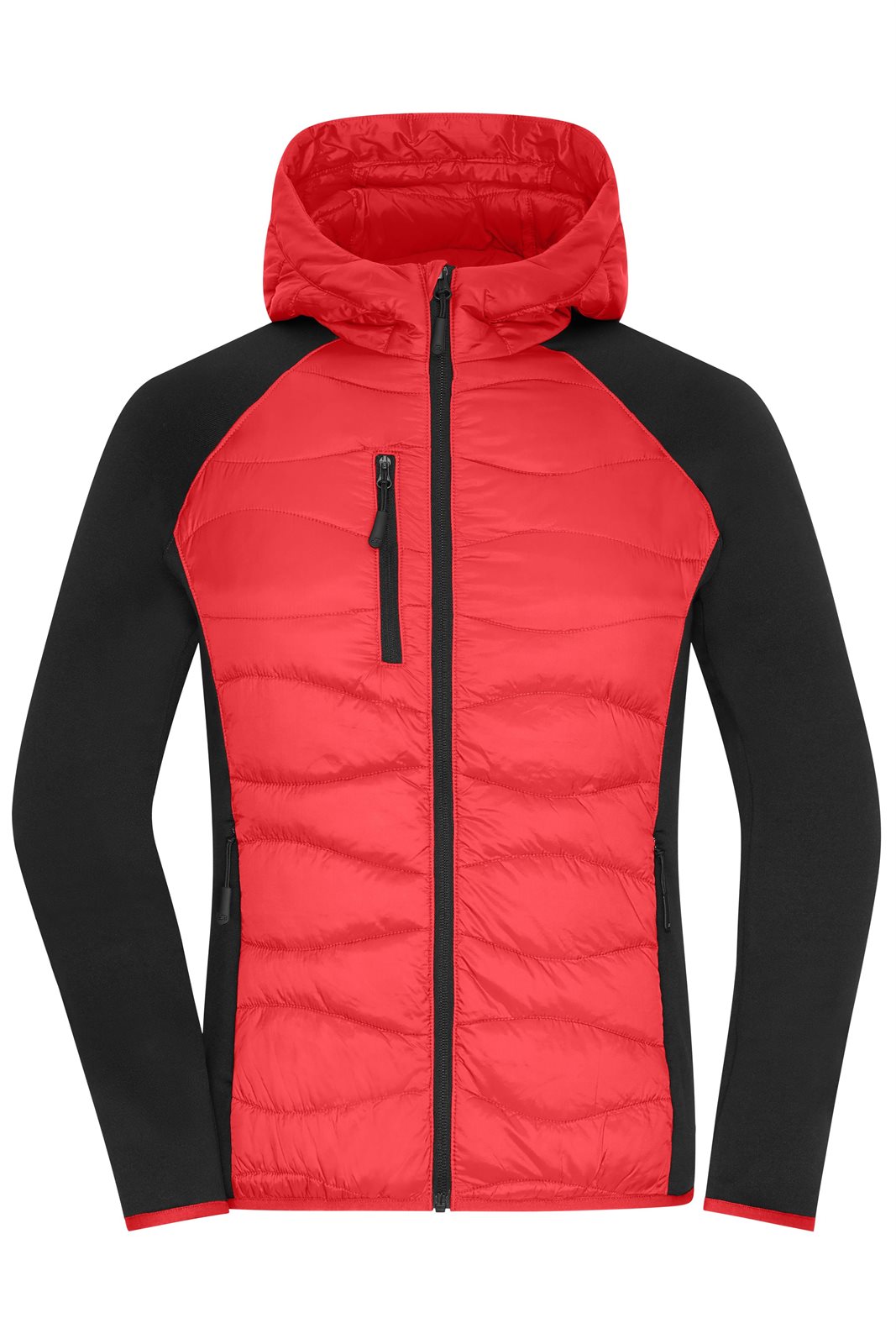 Jacke Damen Schwarz/Rot – Ladies' Hybrid Jacket