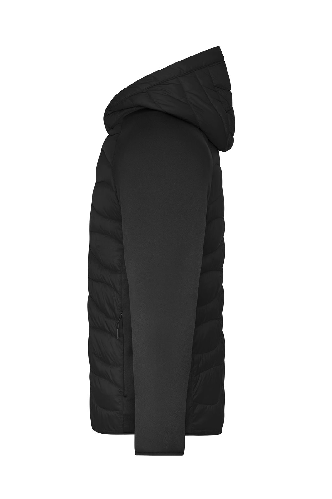 Jacke Herren Schwarz – Men's Hybrid Jacket, Detailansicht