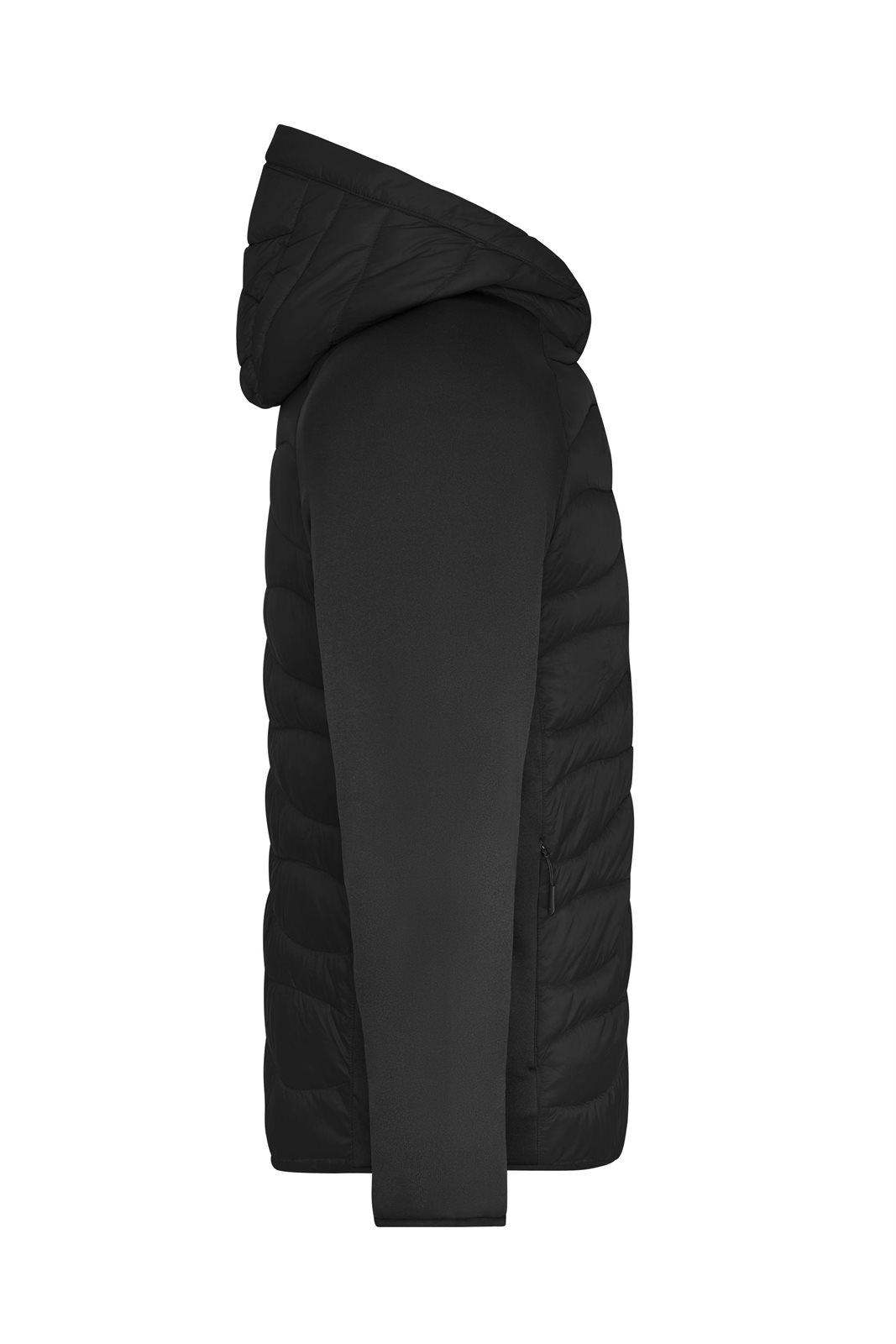 Jacke Herren Schwarz – Men's Hybrid Jacket, Detailansicht