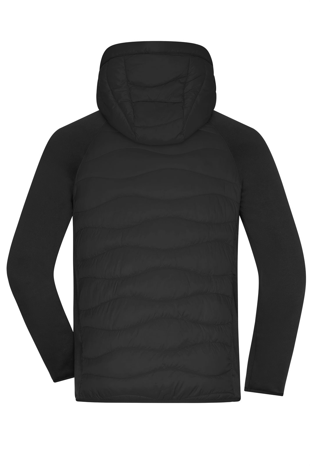 Jacke Herren Schwarz – Men's Hybrid Jacket, Detailansicht