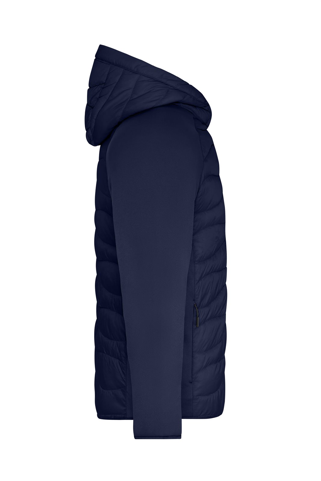 Jacke Herren Blau – Men's Hybrid Jacket, Detailansicht