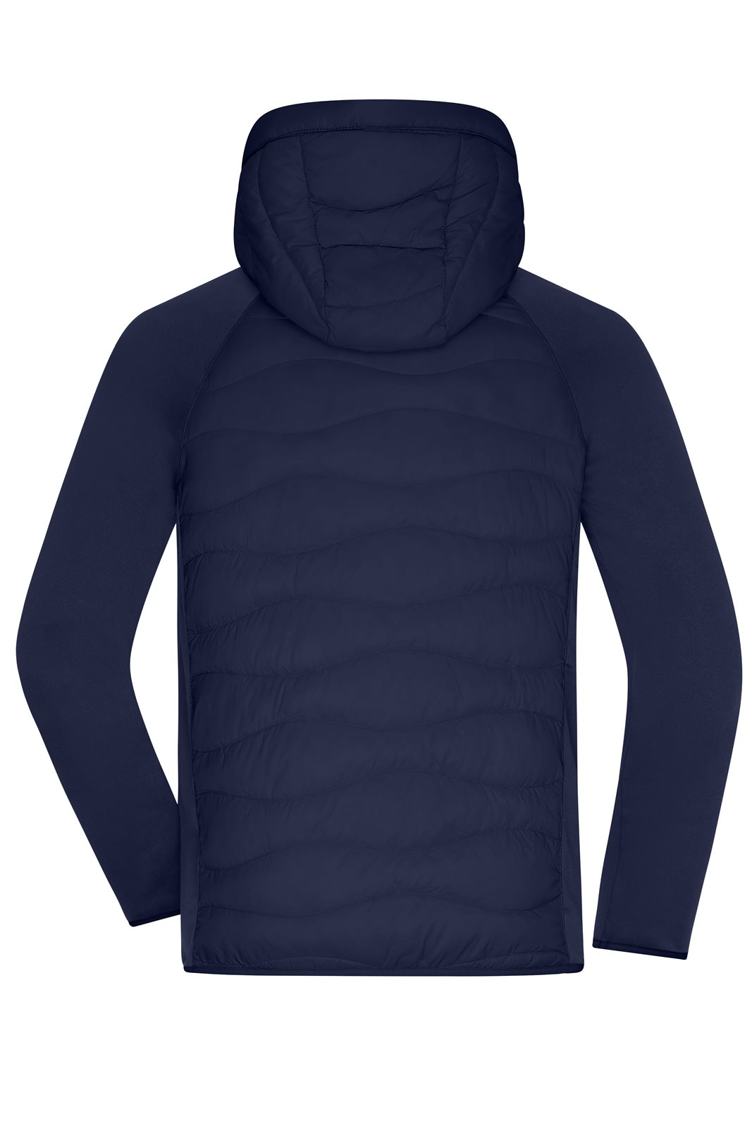 Jacke Herren Blau – Men's Hybrid Jacket, Detailansicht