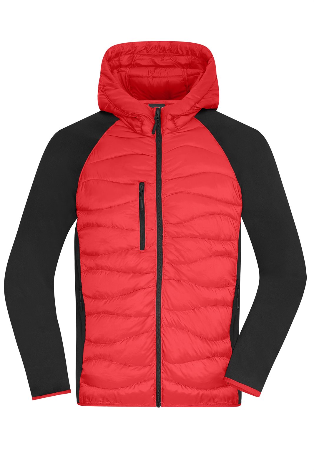 Jacke Herren Schwarz/Rot – Men's Hybrid Jacket