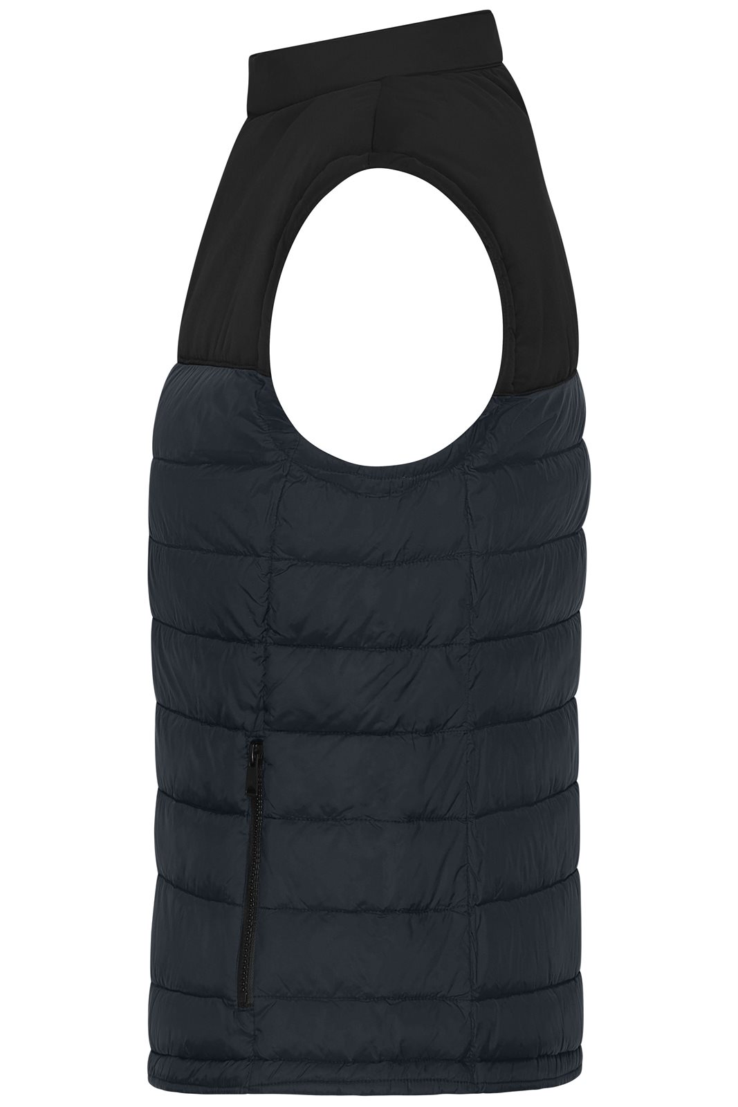 Weste Damen Schwarz/Grau – Ladies' Padded Vest GRS, Detailansicht