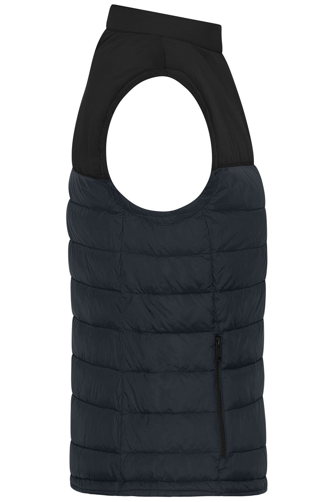 Weste Damen Schwarz/Grau – Ladies' Padded Vest GRS, Detailansicht