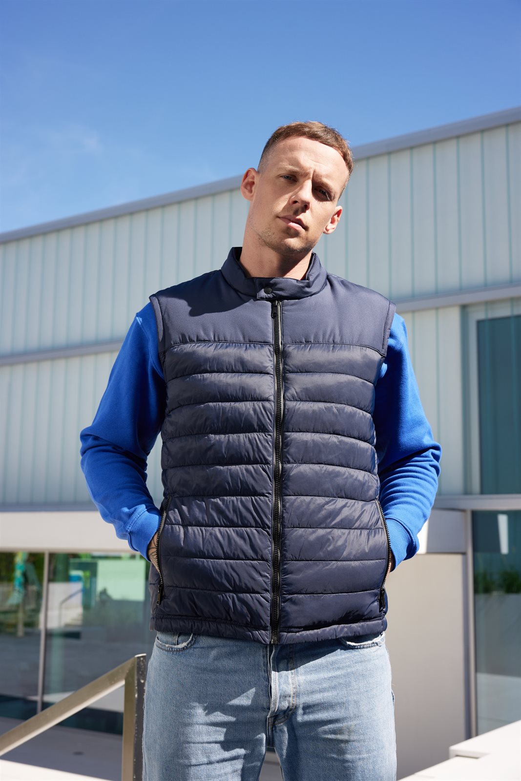 Weste Herren – Men's Padded Vest GRS, Detailansicht