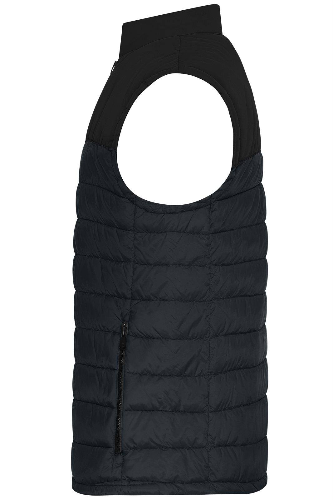 Weste Herren Schwarz/Grau – Men's Padded Vest GRS, Detailansicht