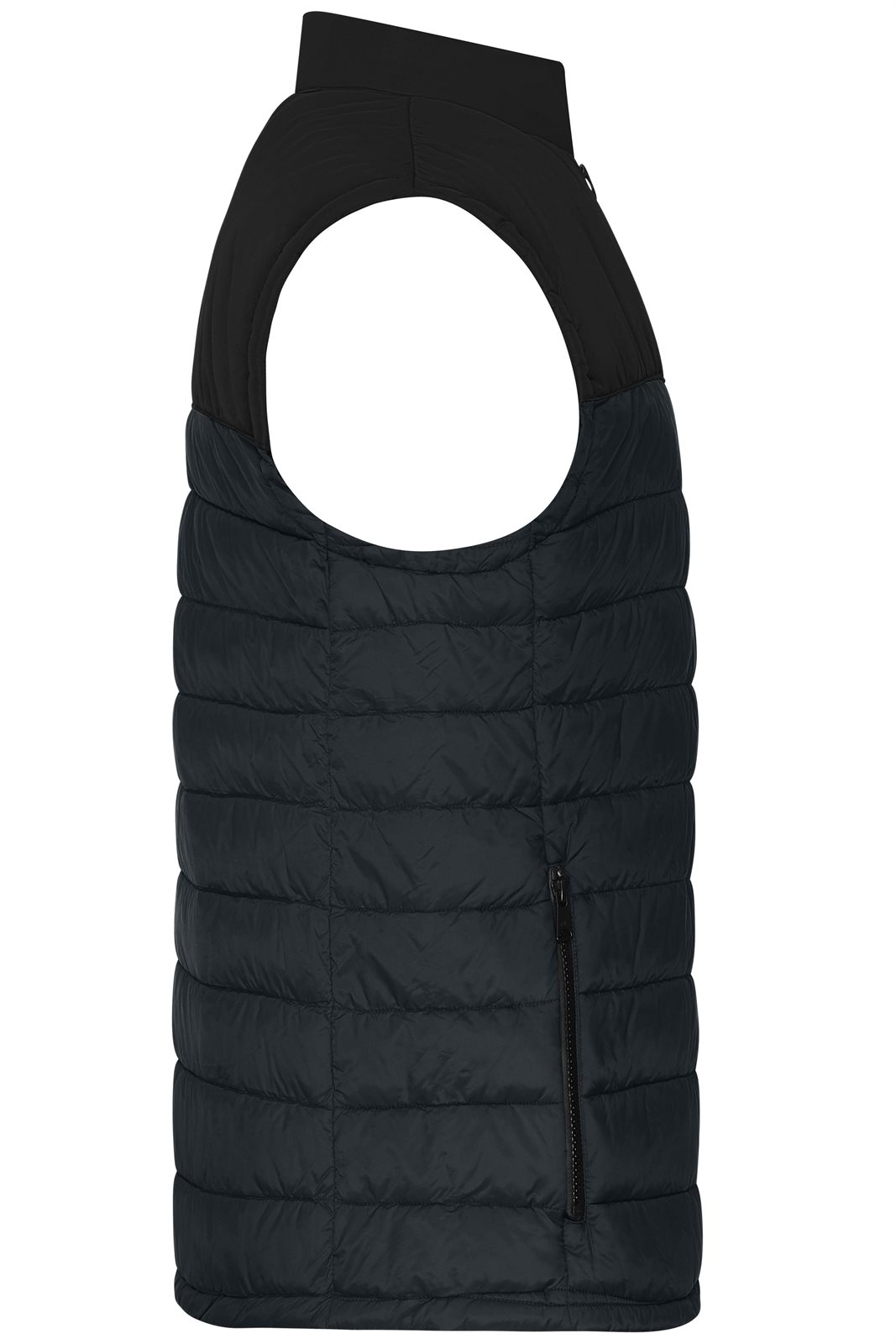 Weste Herren Schwarz/Grau – Men's Padded Vest GRS, Detailansicht
