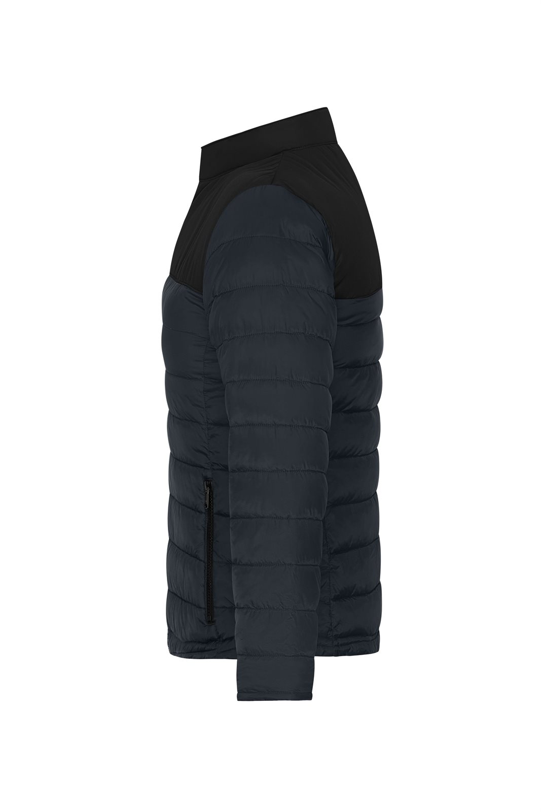 Jacke Damen Schwarz/Grau – Ladies' Padded Jacket GRS, Detailansicht