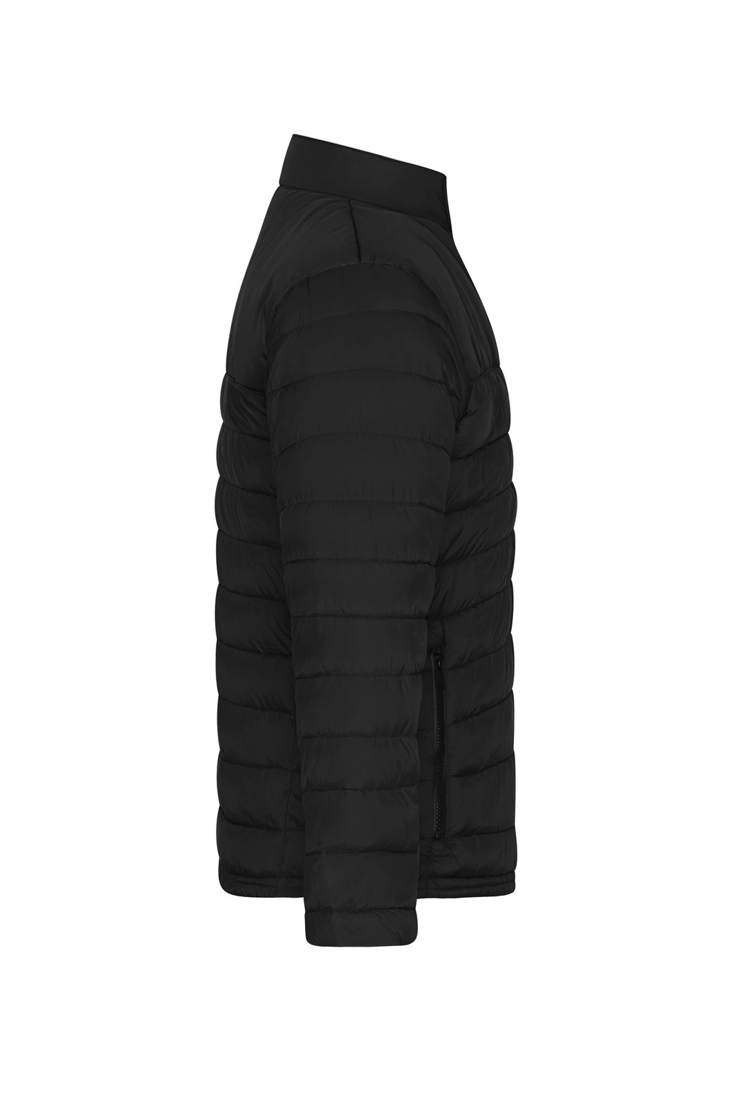 Jacke Herren Schwarz – Men's Padded Jacket GRS, Detailansicht
