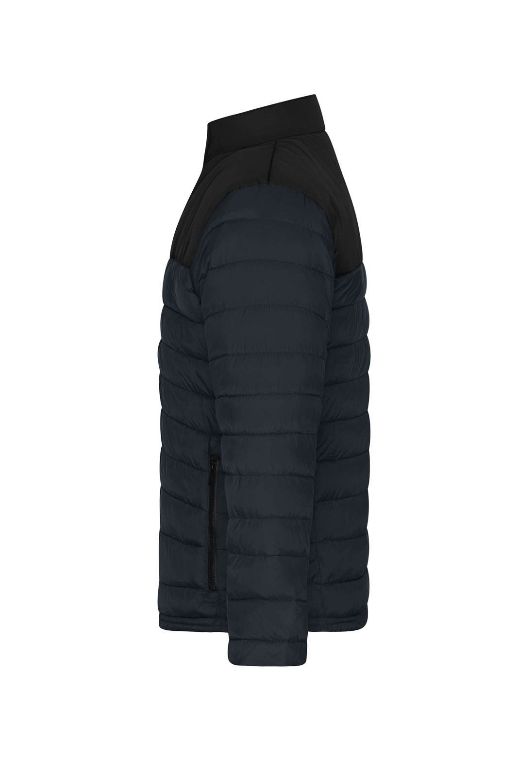 Jacke Herren Schwarz/Grau – Men's Padded Jacket GRS, Detailansicht