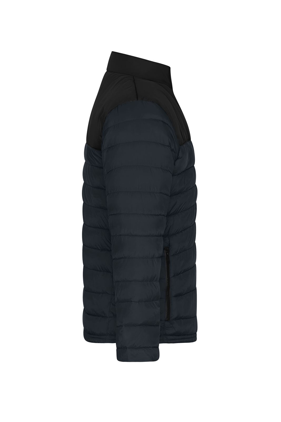 Jacke Herren Schwarz/Grau – Men's Padded Jacket GRS, Detailansicht
