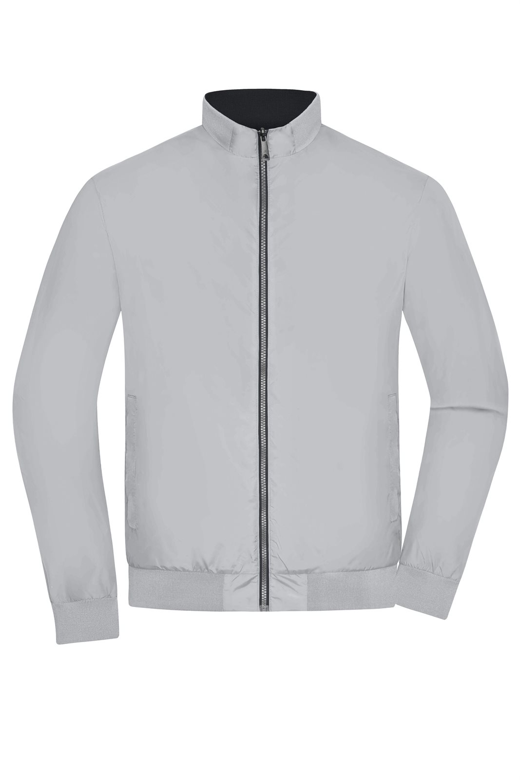 Jacke Herren Schwarz/Grau – Men's Blouson, Detailansicht