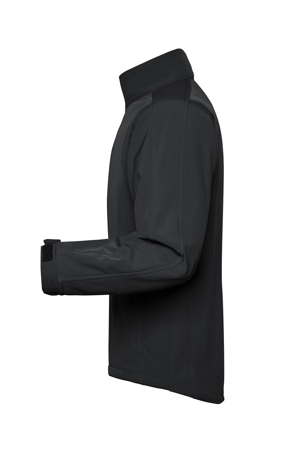 Jacke Herren Schwarz – Men's Softshell Jacket, Detailansicht