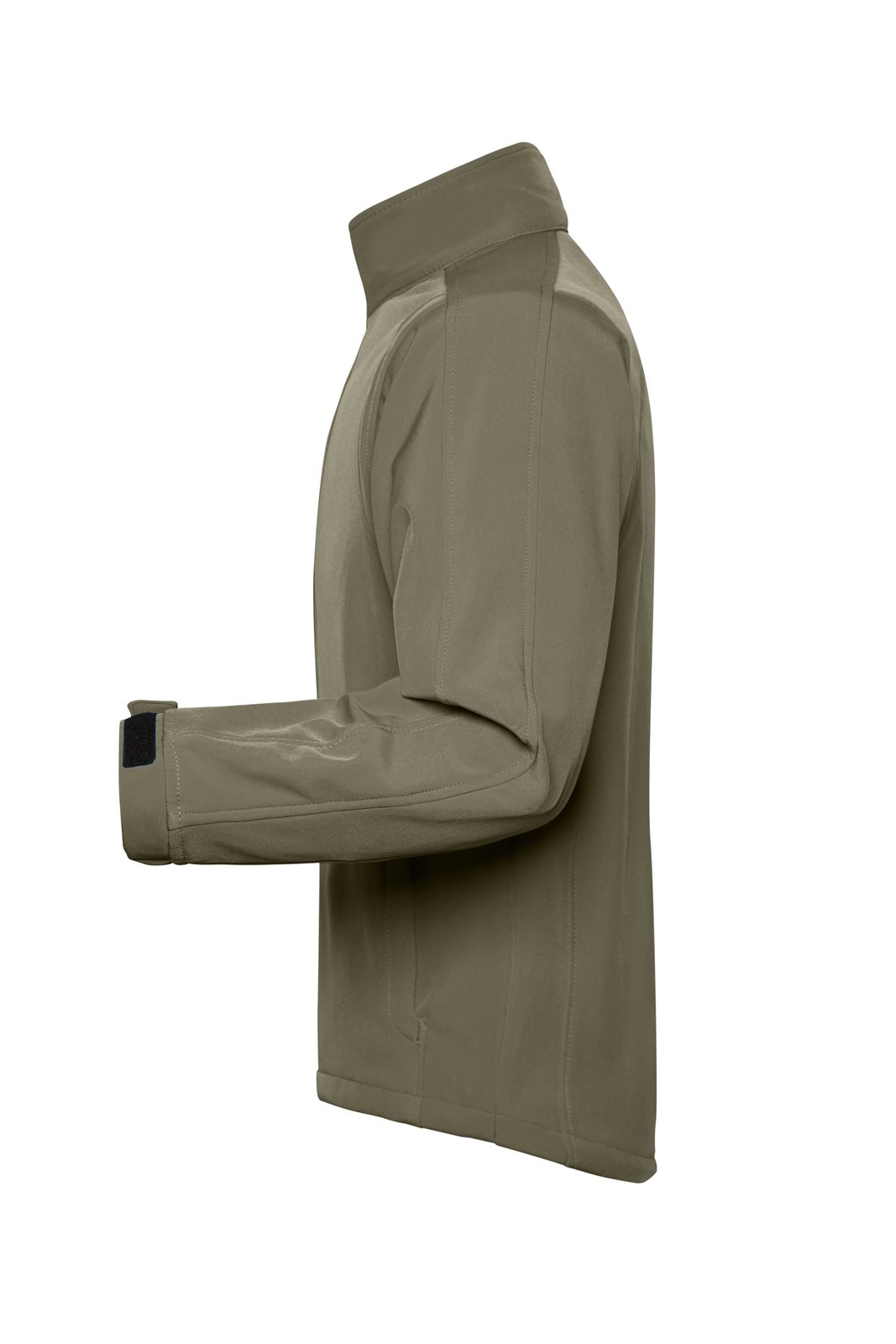 Jacke Herren Braun/Grün/Oliv – Men's Softshell Jacket, Detailansicht