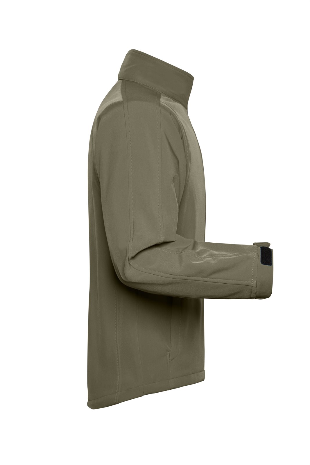 Jacke Herren Braun/Grün/Oliv – Men's Softshell Jacket, Detailansicht