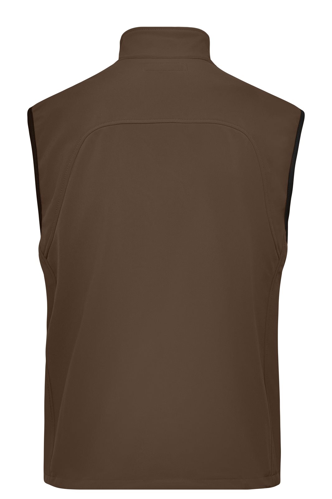 Weste Herren Braun – Men's Softshell Vest, Detailansicht