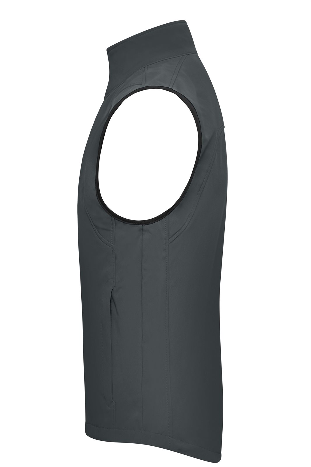 Weste Herren Grau – Men's Softshell Vest, Detailansicht