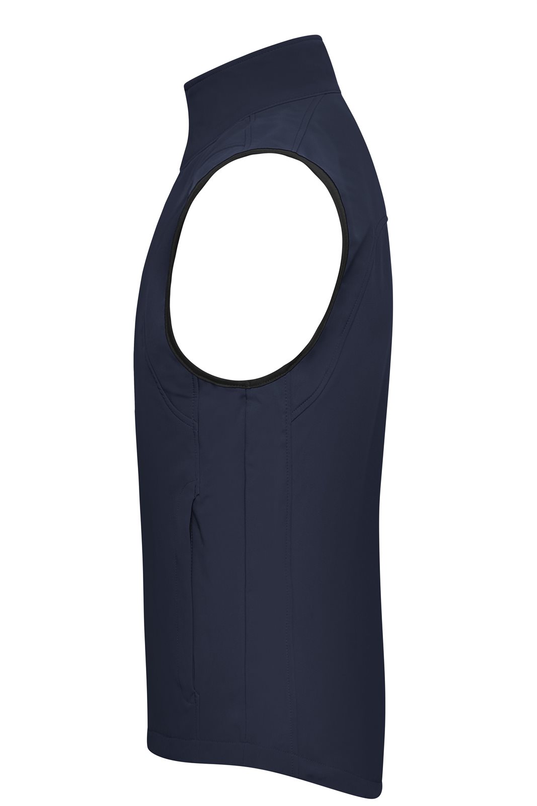 Weste Herren Blau – Men's Softshell Vest, Detailansicht