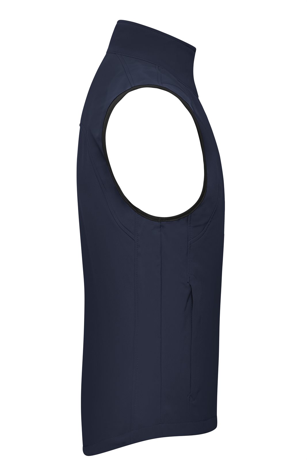 Weste Herren Blau – Men's Softshell Vest, Detailansicht
