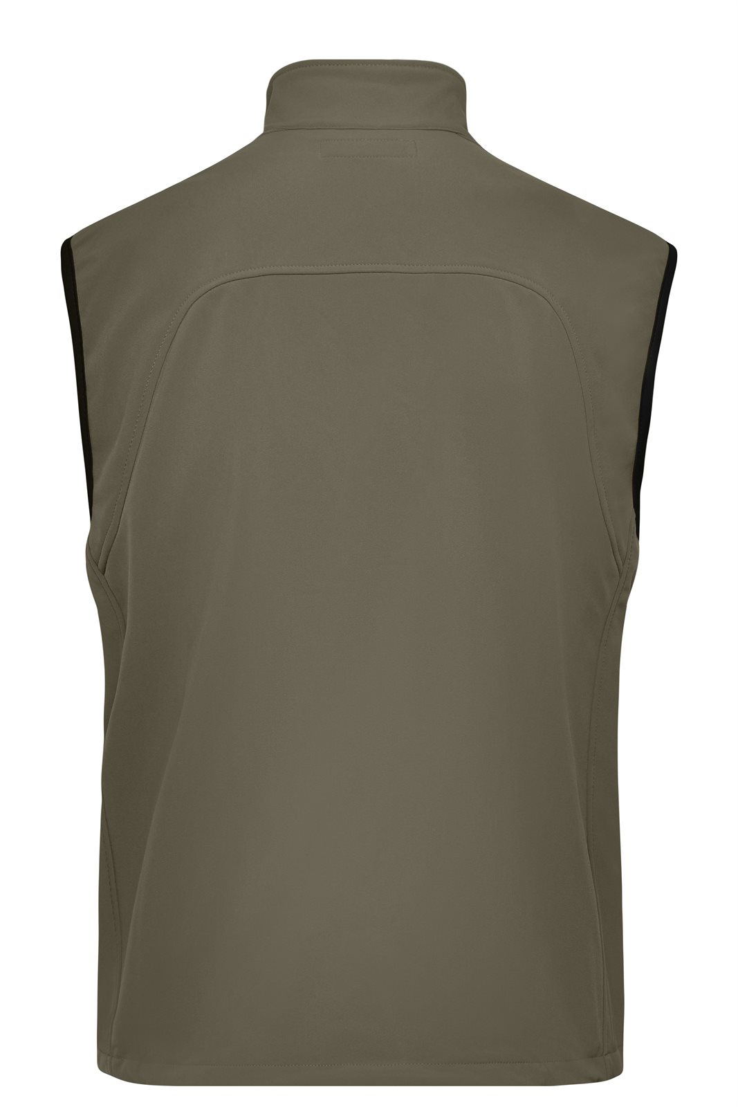 Weste Herren Braun/Grün/Oliv – Men's Softshell Vest, Detailansicht
