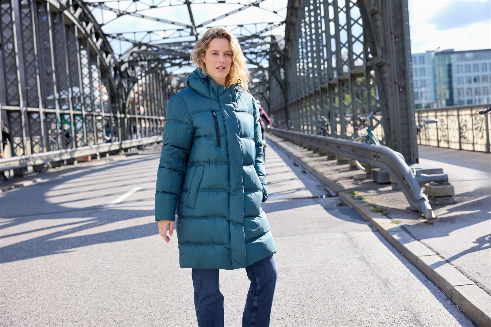 Mantel Damen – Ladies' Winter Short Coat GRS, Detailansicht