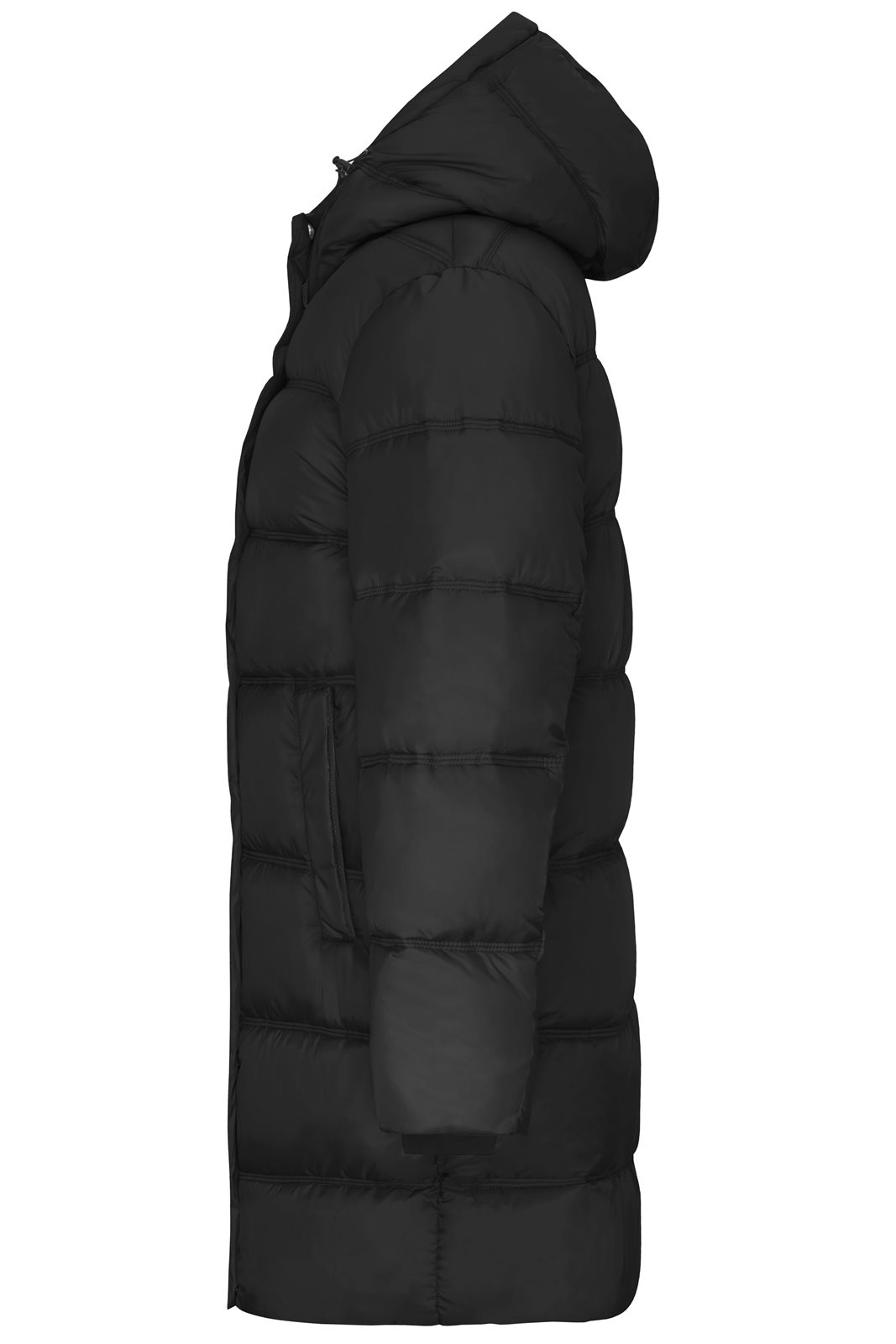 Mantel Damen Schwarz – Ladies' Winter Short Coat GRS, Detailansicht