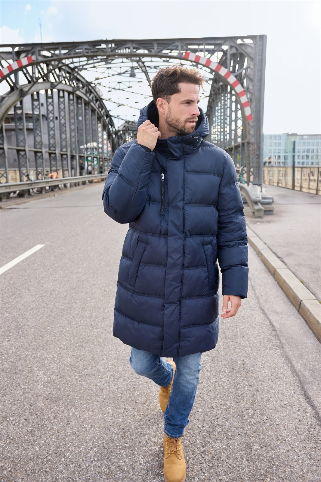 Mantel Herren – Men's Winter Short Coat GRS, Detailansicht