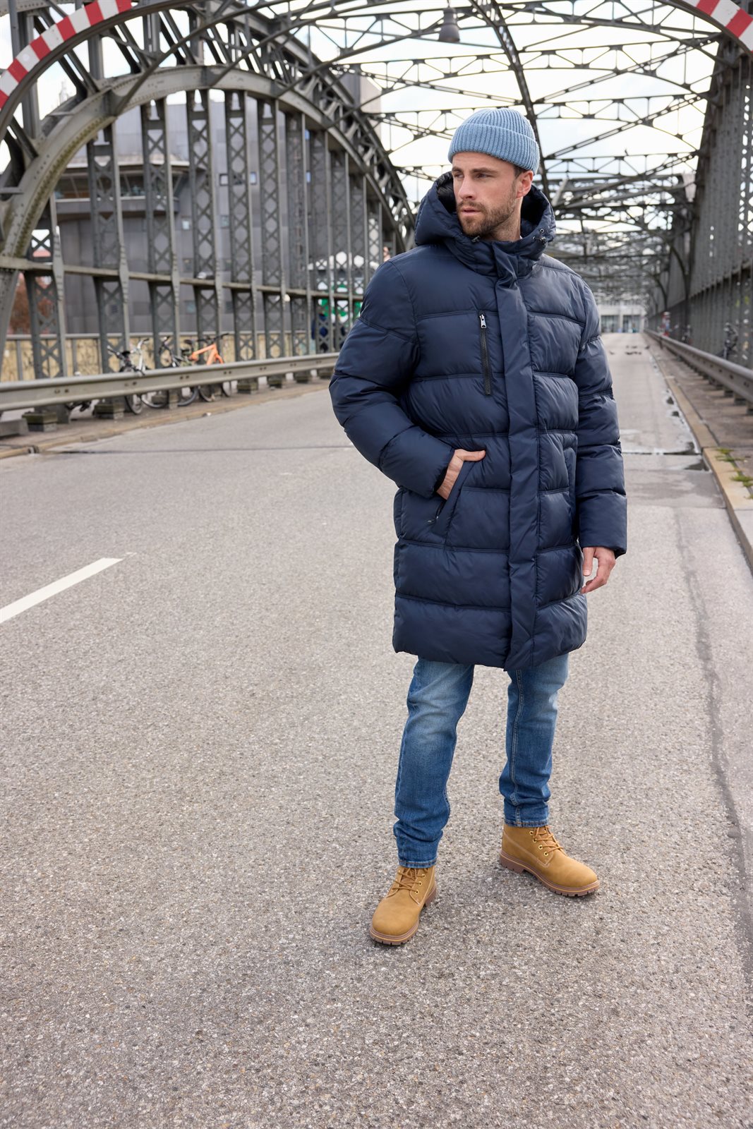 Mantel Herren – Men's Winter Short Coat GRS, Detailansicht